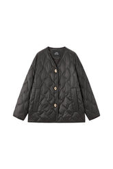 Women's Oversized Down Shirt with Detachable Scarf